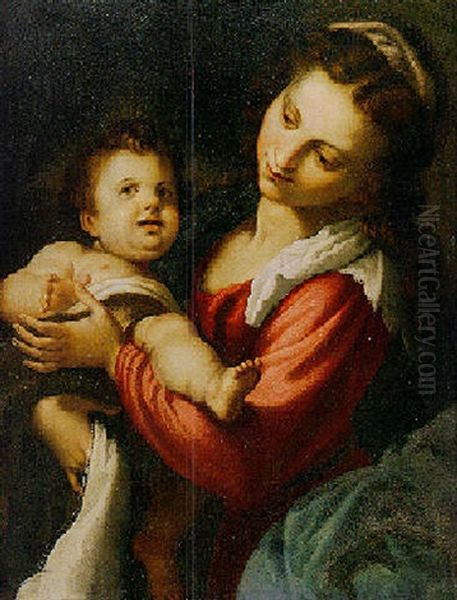 Madonna And Child Oil Painting by Lodovico (Il Cigoli) Cardi