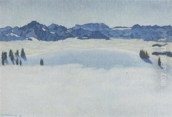 Winterliche Landschaft by Emil Cardinaux