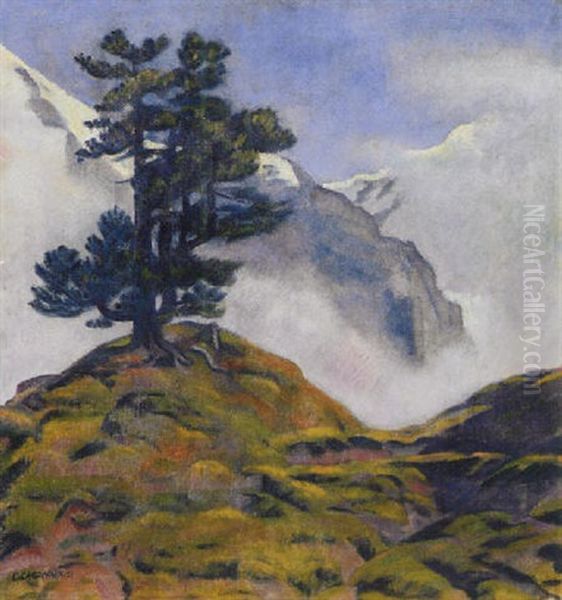 Fohre Bei Grindelwald Oil Painting by Emil Cardinaux