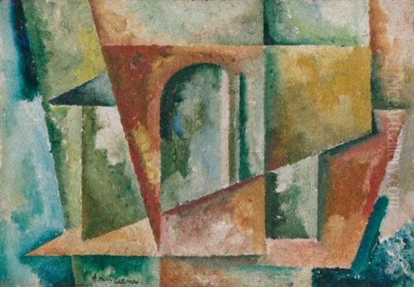 Paysage Cubiste Oil Painting by Amadeo de Souza Cardosa