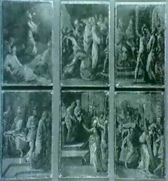 Six Scenes De La Passion Du Christ:                         Le Christ Au Jardin Des Oliviers... Oil Painting by Bartolome (Carducho) Carducci