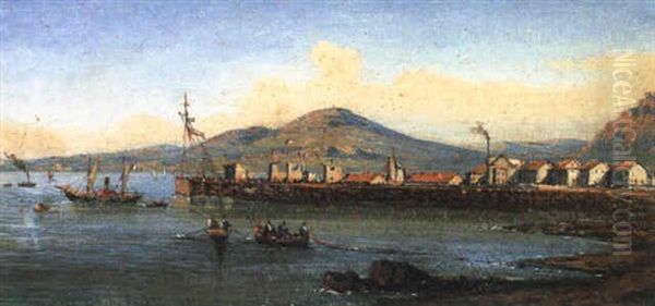 Porto Oil Painting by Achille Carelli