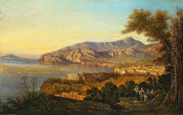 Capo Di Monte Di Sorrento Oil Painting by Giuseppe Carelli