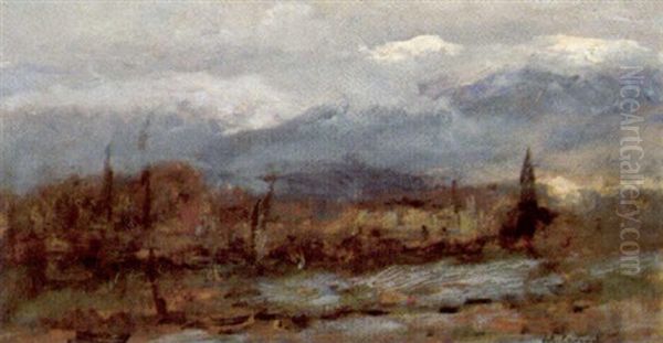 Vorgebirgslandschaft Oil Painting by Vittore Antonio Cargnel