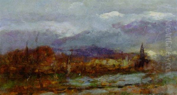 Vorgebirgslandschaft Oil Painting by Vittore Antonio Cargnel