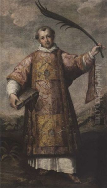 Saint Lawrence Oil Painting by Giovanni Cariani