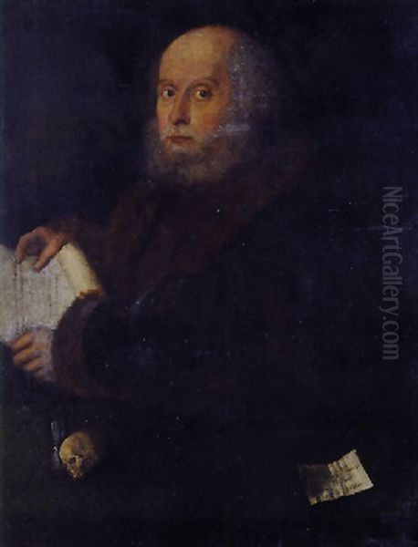 Portrait D'un Vieux Nurembergois (anton Kolb?) Oil Painting by Giovanni Cariani