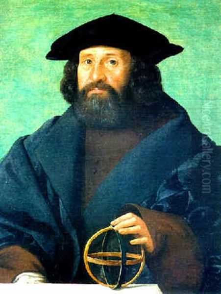 Portrait Of An Astronomer Oil Painting by Giovanni Cariani