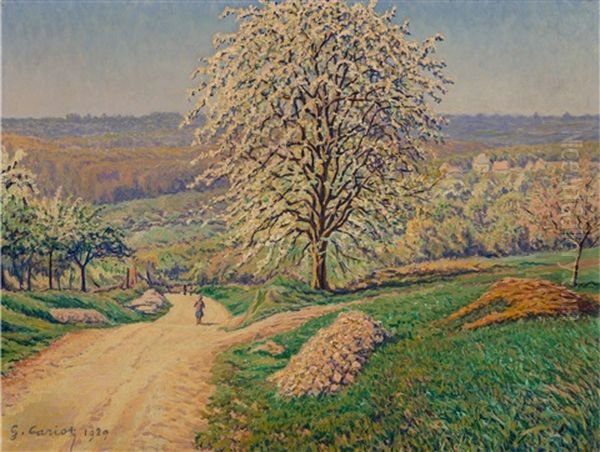 Maternite Oil Painting by Gustave Camille Gaston Cariot