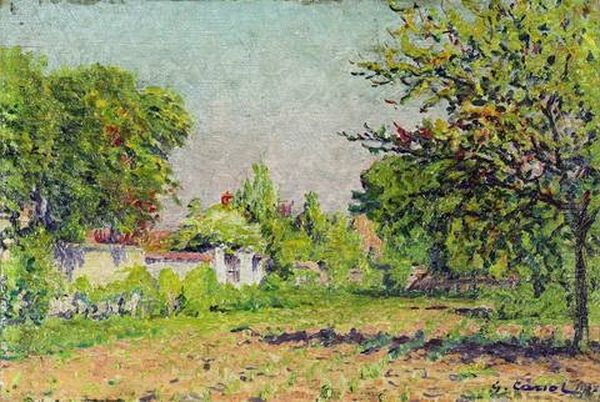 Sommerliche Landschaft Oil Painting by Gustave Camille Gaston Cariot