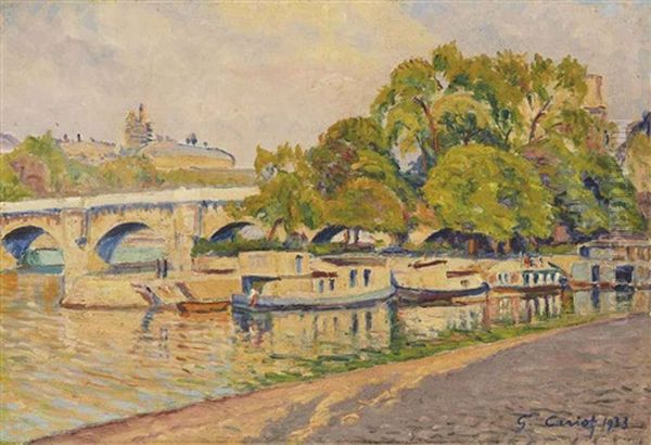 Quais De Paris by Gustave Camille Gaston Cariot