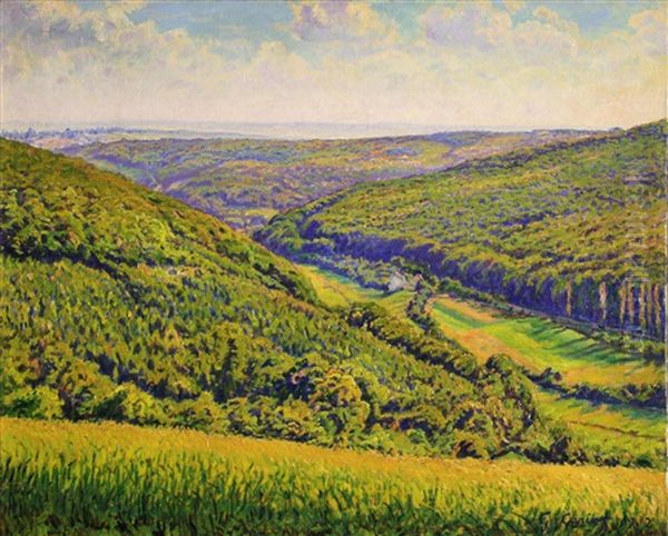 Paysage Oil Painting by Gustave Camille Gaston Cariot