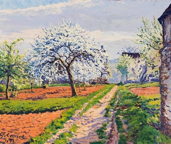 Printemps Oil Painting by Gustave Camille Gaston Cariot