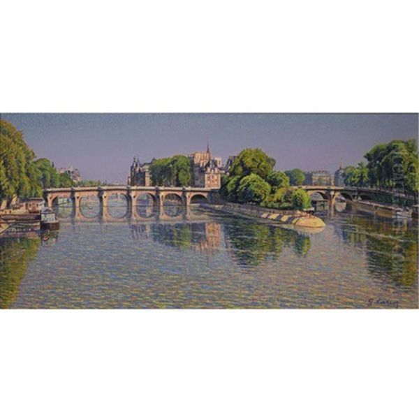 Pont Neuf Oil Painting by Gustave Camille Gaston Cariot