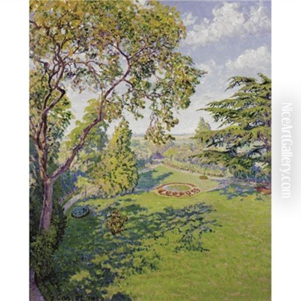 Le Parc En Ete Oil Painting by Gustave Camille Gaston Cariot