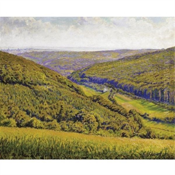 Paysage Oil Painting by Gustave Camille Gaston Cariot