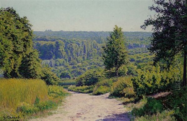 Waldweg Oil Painting by Gustave Camille Gaston Cariot