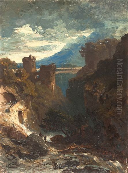 Im Gebirge Oil Painting by Adolf Carl