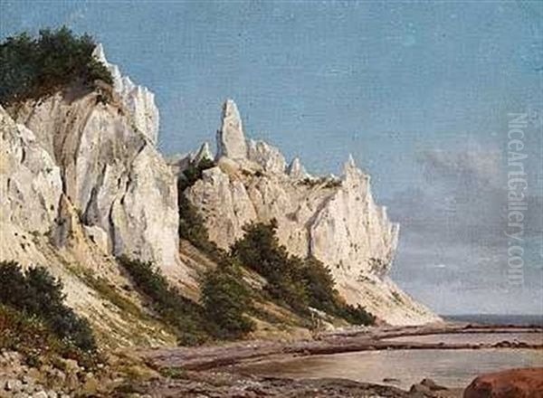 Moens Klint Oil Painting by Adolf Carl