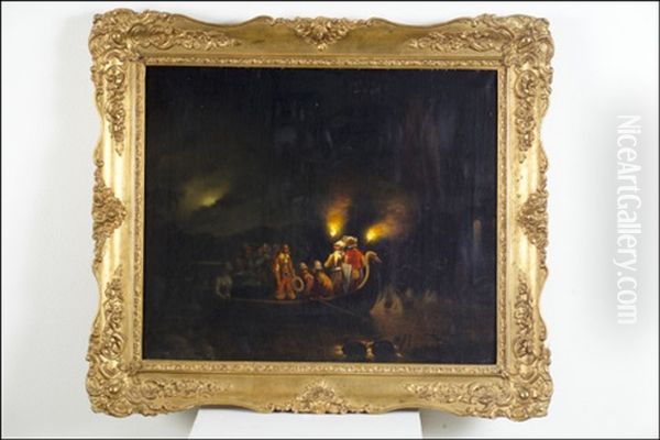 Mytologinen Aihe (mytologiskt Motiv) Oil Painting by Carl Gustav Carleman