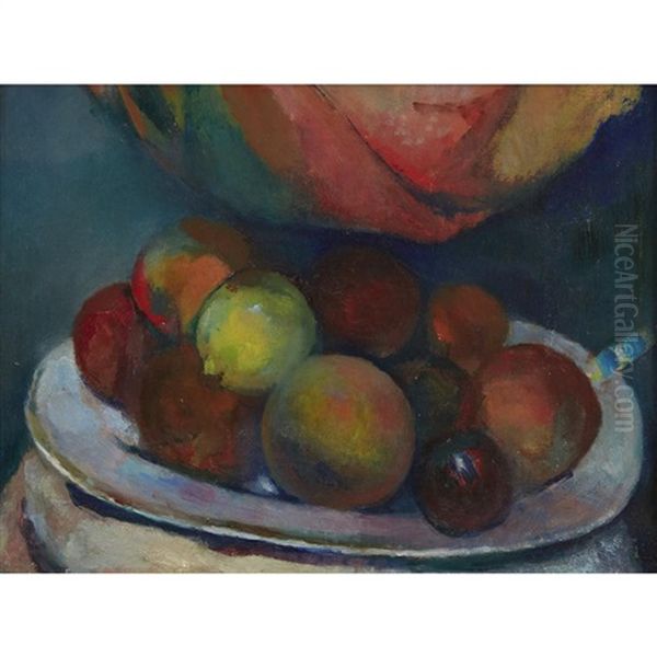 Still Life With Fruit Oil Painting by Arthur Beecher Carles