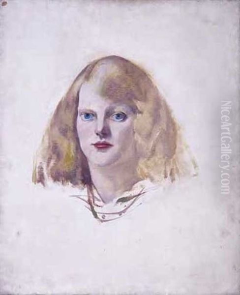 Portrait Of Caroline Robinson Oil Painting by Arthur Beecher Carles