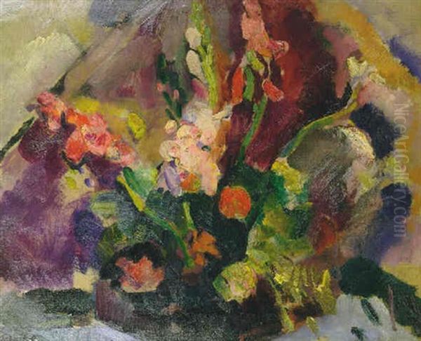 Flowers Oil Painting by Arthur Beecher Carles