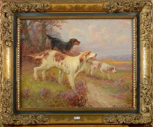 Chiens De Chasse Oil Painting by Max Carlier