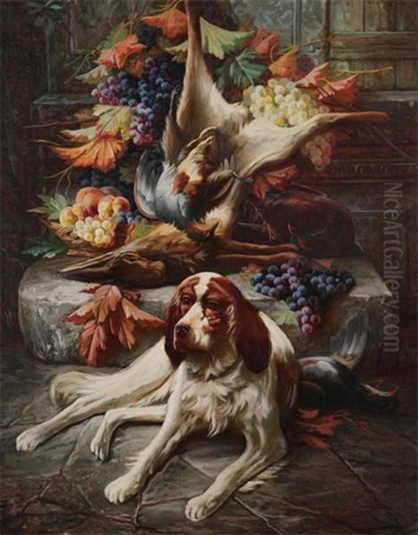 Hunter's Still Life Oil Painting by Max Carlier