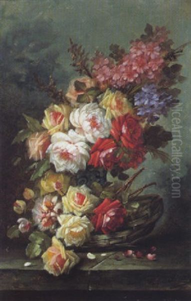 Bloemenstilleven Oil Painting by Max Carlier