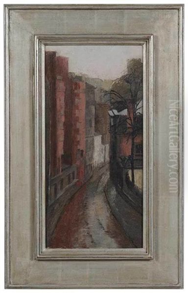 Paris Street Scene Oil Painting by Hilda Carline