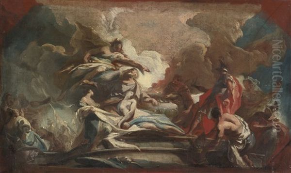 The Sacrifice Of Iphigenia Oil Painting by Carlo Innocenzo Carlone