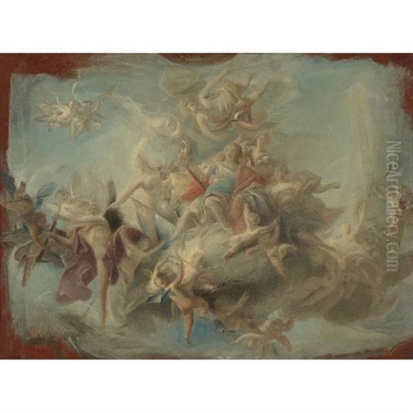 The Apotheosis Of A Hero Oil Painting by Carlo Innocenzo Carlone