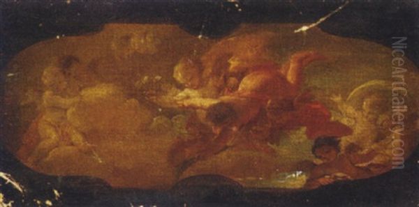 An Allegorical Scene: A Modello For A Ceiling Painting by Carlo Innocenzo Carlone