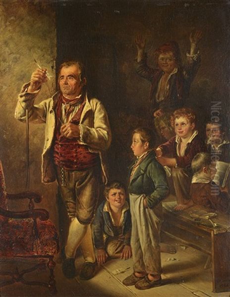 Jeune Homme Dans Un Atelier D'artiste Oil Painting by Carl Carlsen