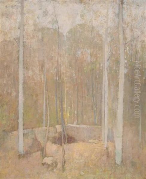 Autumn Forest Oil Painting by Emil Carlsen