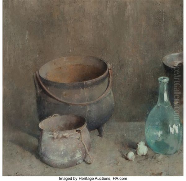 Hearthstone Oil Painting by Emil Carlsen