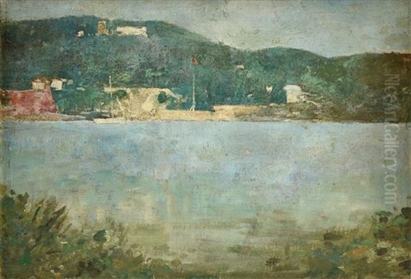 Coastal Scene Oil Painting by Emil Carlsen