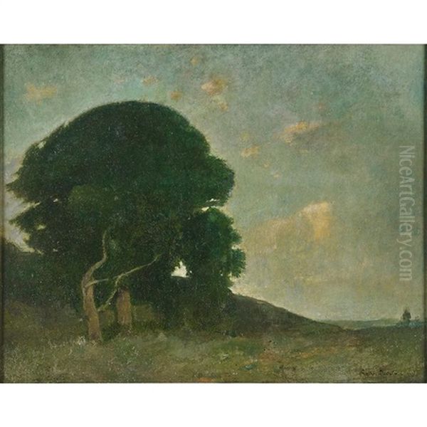 Summer Evening Oil Painting by Emil Carlsen