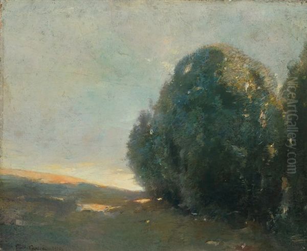 Sunset Oil Painting by Emil Carlsen