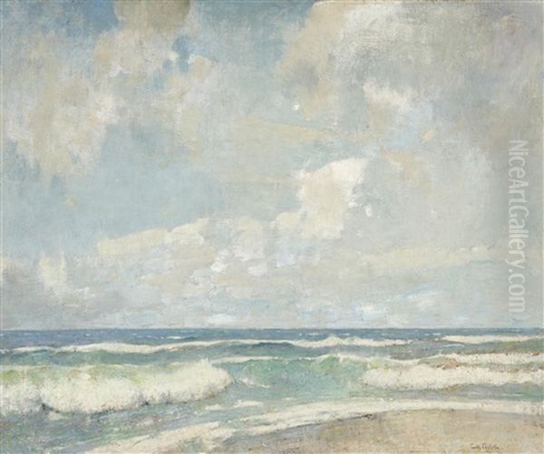 Opaline Sea Oil Painting by Emil Carlsen