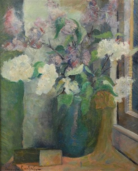 Still Life Of Lilacs by Emil Carlsen