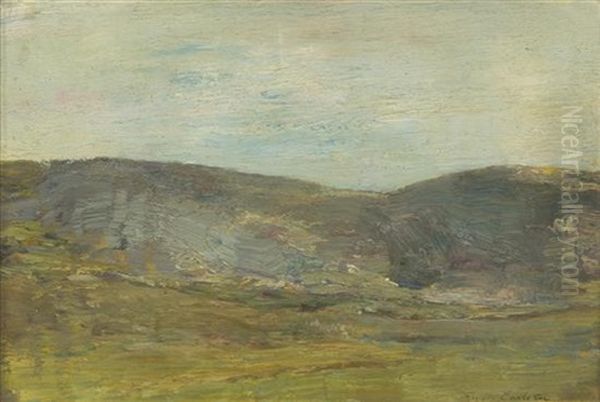 Hills Past The Field Oil Painting by Emil Carlsen