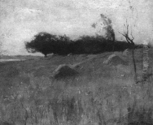 Landscape Sketch Oil Painting by Emil Carlsen