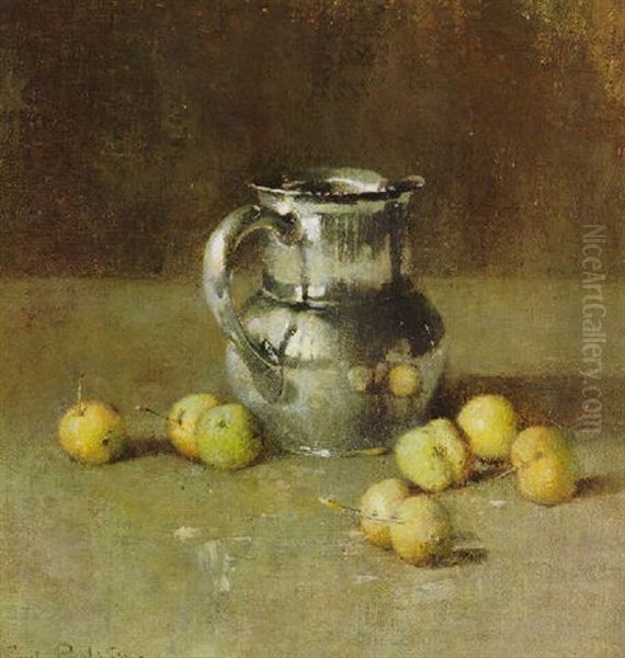 Still Life With Pitcher And Fruit Oil Painting by Emil Carlsen