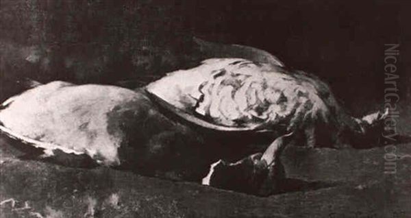 Still Life With Dead Fowl Oil Painting by Emil Carlsen