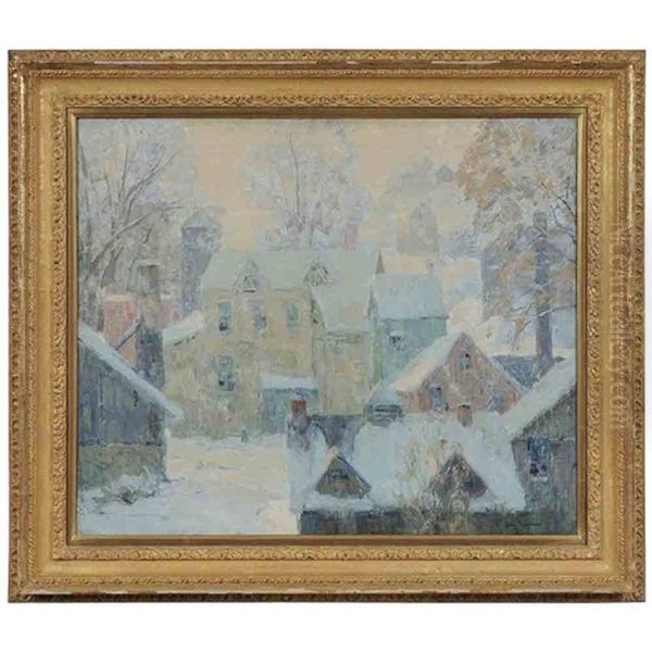 Morning Mists - Keene New Hampshire Oil Painting by John Fabian Carlson