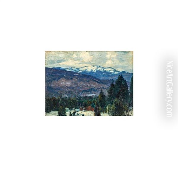 Mountain Peace Oil Painting by John Fabian Carlson