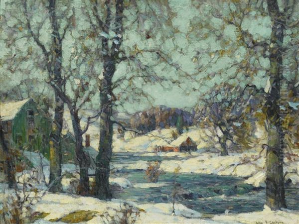 Winter, Woodstock Oil Painting by John Fabian Carlson