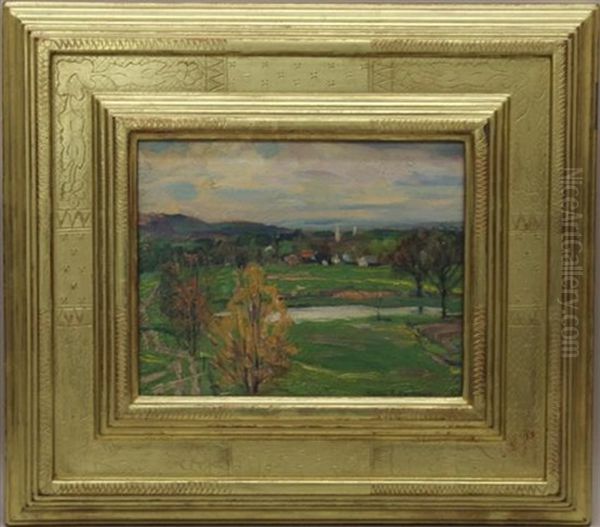 Across The Meadows Oil Painting by John Fabian Carlson